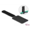 Fermacavi mini in velcro DeLOCK 90 mm x 24 mm autoadesivo 10 pezzi nero