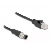 Cavo adattatore DeLOCK M12 codifica D 4 poli maschio su RJ45 maschio 50 cm