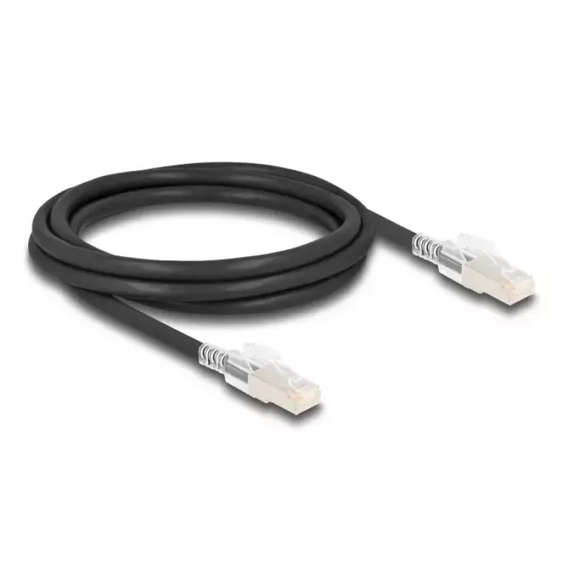 Cavo di rete DELOCK 80256 Cat6a S/FTP (S-STP) RJ-45–RJ-45, 2 m, nero