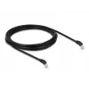Cavo di rete DeLOCK RJ45 Cat.6A S/FTP angolare 45° verso il basso 3 m nero