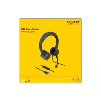 Cuffie DeLOCK USB stereo con telecomando sul cavo