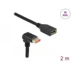 Prolunga DisplayPort DeLOCK 87091 2 m 90° piegata verso il basso