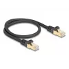 Cavo di rete DeLOCK RJ45 80316 maschio a maschio Cat.6A 0,5 m nero