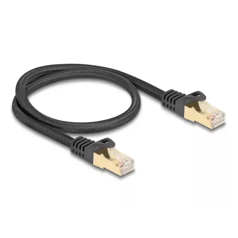 Cavo di rete DeLOCK RJ45 80316 maschio a maschio Cat.6A 0,5 m nero