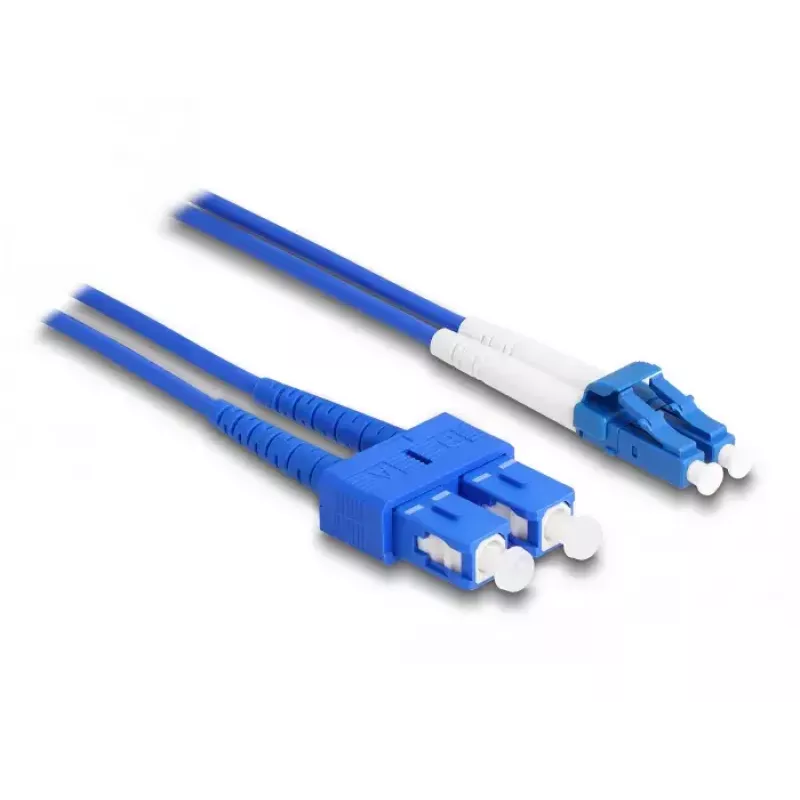 Cavo in fibra ottica DeLOCK LC duplex a SC duplex monomodale OS2 2 m