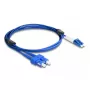 Cavo in fibra ottica DeLOCK LC duplex a SC duplex monomodale OS2 2 m