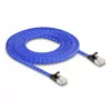 Cavo di rete DeLOCK RJ45 piatto Cat.6A 5 m blu
