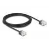 Cavo di rete DeLOCK RJ45 Cat.6 UTP ultra slim 3 m nero