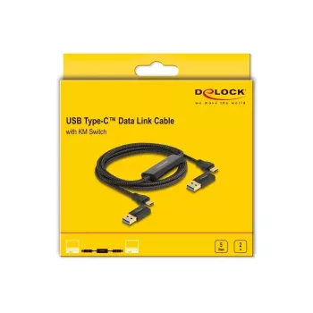 Cavo data link USB Type-C DeLOCK + switch KM 2 m 5 Gbps