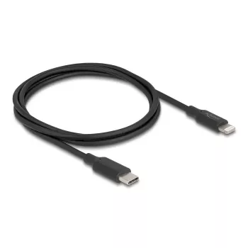 Cavo DELOCK USB-C su Lightning sottile 1 m, Lightning ↔ USB-C, 9 V 3 A, 3,3 mm, MFi