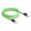 Cavo di rete DeLOCK 80890 RJ-45 Cat6a 2m nero verde