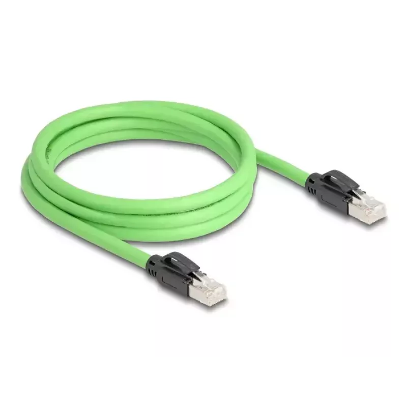 Cavo di rete DeLOCK 80890 RJ-45 Cat6a 2m nero verde