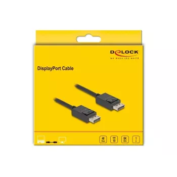 Cavo DisplayPort DeLOCK 80492 8K 60Hz 40Gbps 1m
