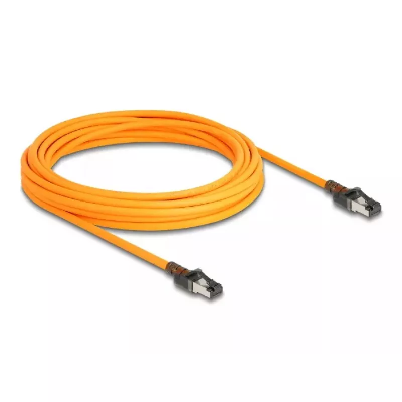 Cavo di rete DeLOCK RJ45 USB Type-C Cat.6A 7,5 m arancione