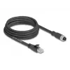 Cavo di rete DeLOCK 80591 M12 a RJ-45 Cat5e 3 m nero