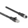 Cavo di rete DeLOCK 80591 M12 a RJ-45 Cat5e 3 m nero