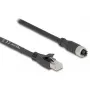 Cavo di rete DeLOCK 80590 M12 a RJ-45 Cat5e 2 m nero