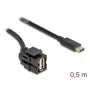 Cavo USB DeLOCK 0,5 m USB 2.0 USB A USB C 88056