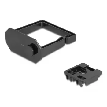 Supporto fermacavo DeLOCK 90770 policarbonato nero