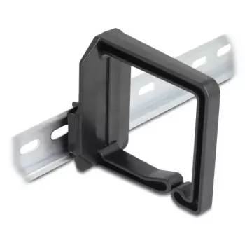 Supporto fermacavo DeLOCK 90770 policarbonato nero