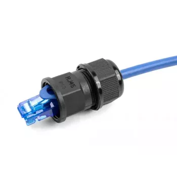 DeLOCK Adattatore passante RJ45 IP67 impermeabile nero