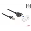 Cavo di rete DeLOCK 87112 2m Cat6a S/FTP RJ-45 nero bianco