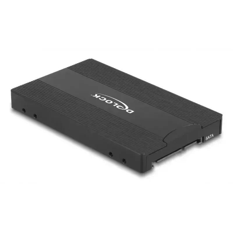 DELOCK Adattatore di interfaccia U.2 (SFF-8639) su M.2 Key M NVMe SSD, modello 64301, nero, connettore maschio host