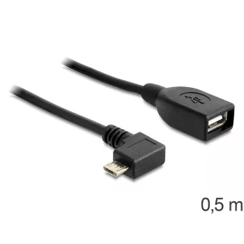 Cavo USB Micro-USB B USB A DeLOCK 83271 0,5m nero
