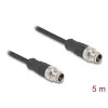 Cavo di rete DeLOCK M12 codificato X 8 poli connettore maschio su connettore maschio Cat5e 5 m nero