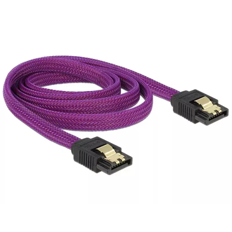 Cavo SATA DeLOCK 83692 1 m SATA 7 poli viola