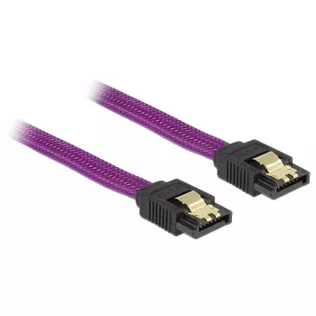 Cavo SATA DeLOCK 83692 1 m SATA 7 poli viola