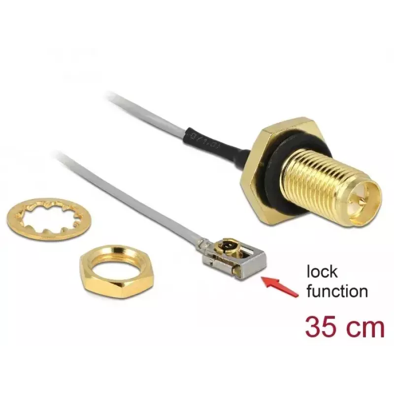 Cavo coassiale DeLOCK 90292 0,3 m RP-SMA MHF I LK