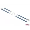 Fascetta DeLOCK 18795 acciaio blu 400mm 10 pz.