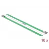 Fascetta DeLOCK 18805 acciaio verde 200mm 10 pz.