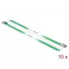 Fascetta DeLOCK 18807 acciaio verde 400mm 10 pz.