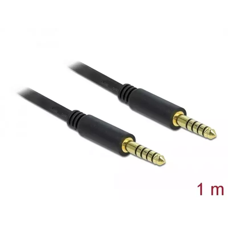 Cavo audio DeLOCK 85791 1m 4,4mm nero