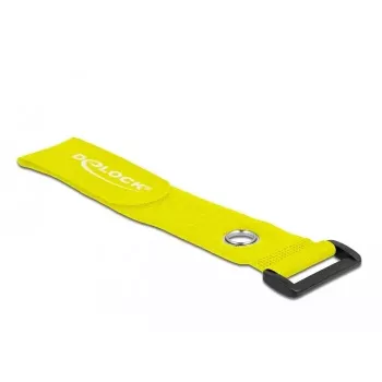 Fascetta fermacavi in velcro DeLOCK 19552 giallo 280 mm 3 pezzi