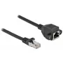 Prolunga di rete S/FTP RJ45 maschio a RJ45 femmina Cat.6A 2 m nero DeLOCK 87002