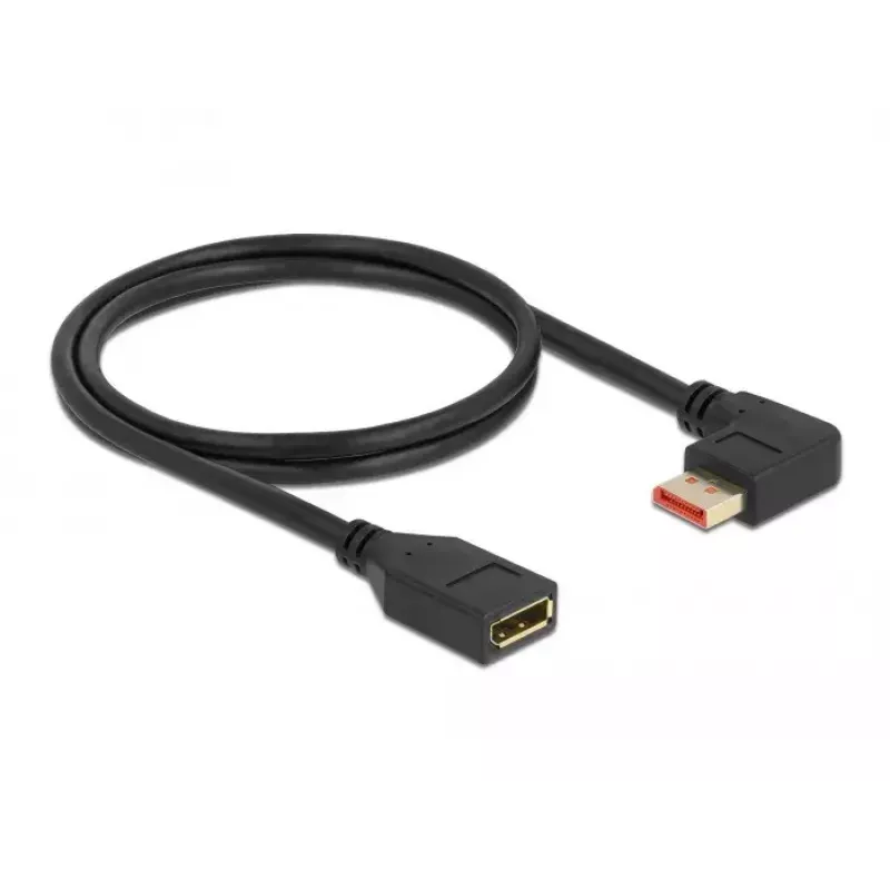 Prolunga DisplayPort DeLOCK 87073 1 m 90° piegata a sinistra