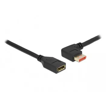 Prolunga DisplayPort DeLOCK 87073 1 m 90° piegata a sinistra