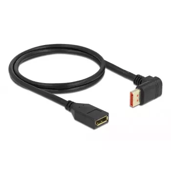 Prolunga DisplayPort DeLOCK 90° piegata verso l'alto 8K 60 Hz 1 m