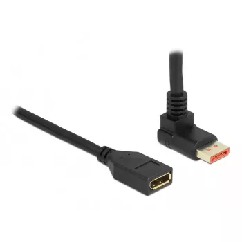 Prolunga DisplayPort DeLOCK 90° piegata verso l'alto 8K 60 Hz 1 m