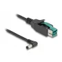 Cavo PoweredUSB DeLOCK maschio 12 V su DC 5,5 x 2,5 mm maschio piegato 2 m