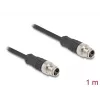 Cavo di rete DeLOCK M12 X-kodiert 8 poli maschio su maschio Cat5e 1 m nero