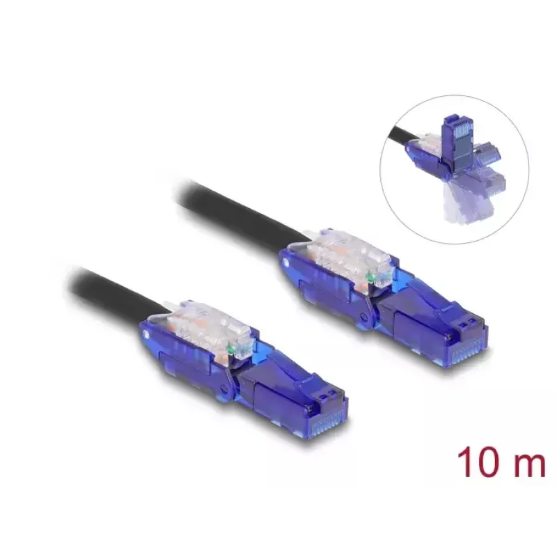 Cavo di rete DeLOCK 80931 RJ-45 Cat6 10 m nero viola