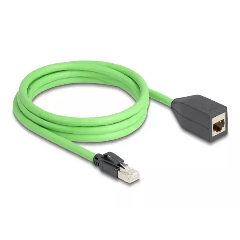 Cavo di rete DeLOCK RJ45 Cat.6A maschio su femmina 2 m verde