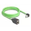Cavo di rete DeLOCK 80887 RJ-45 Cat6a 2 m nero verde