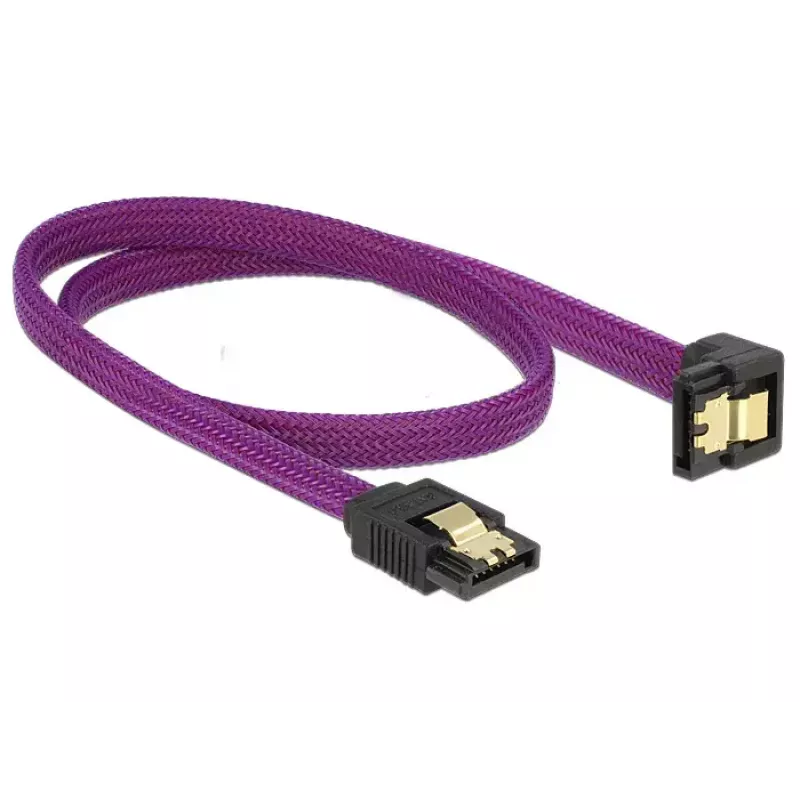 Cavo SATA DeLOCK 83696 0,5 m viola