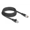 Cavo di rete DeLOCK 80580 M12 RJ-45 Cat5e 3 m nero
