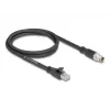 Cavo di rete DeLOCK 80577 M12 a RJ-45 Cat5e 1 m nero